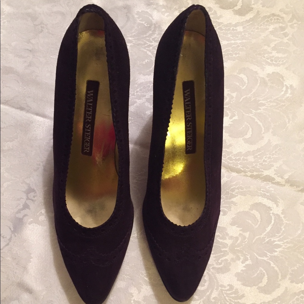 Walter Steiger Deep Purple Suede Pumps